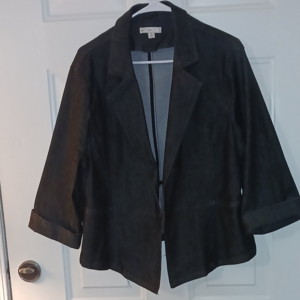 EST. 1956 Women's Dark Wash Jean Blazer/Jacket Size XL
